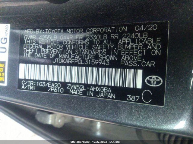 Photo 8 VIN: JTDKARFP0L3159943 - TOYOTA PRIUS PRIME 