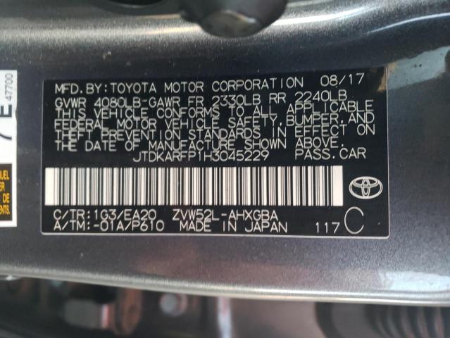 Photo 12 VIN: JTDKARFP1H3045229 - TOYOTA PRIUS PRIM 