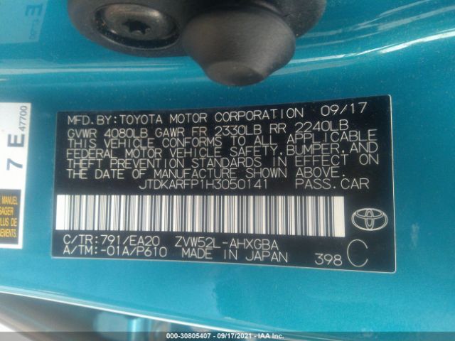 Photo 8 VIN: JTDKARFP1H3050141 - TOYOTA PRIUS PRIME 