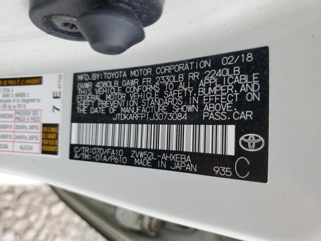 Photo 11 VIN: JTDKARFP1J3073084 - TOYOTA PRIUS PRIM 