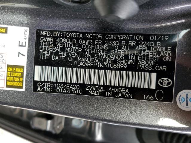 Photo 11 VIN: JTDKARFP1K3108899 - TOYOTA PRIUS 