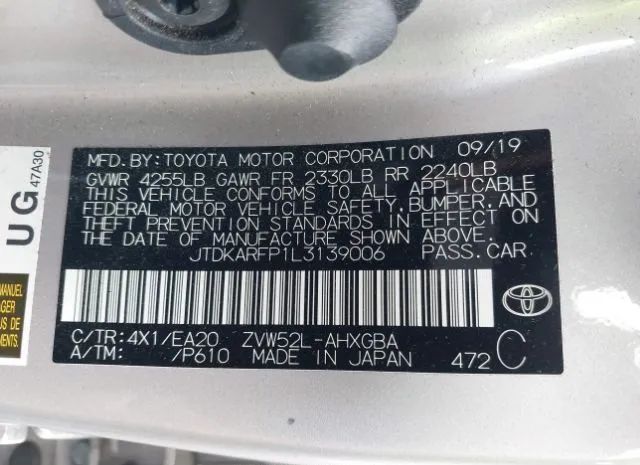 Photo 8 VIN: JTDKARFP1L3139006 - TOYOTA PRIUS PRIME 