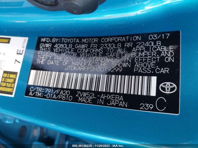 Photo 8 VIN: JTDKARFP2H3019299 - TOYOTA PRIUS PRIME 