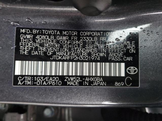 Photo 11 VIN: JTDKARFP2H3021974 - TOYOTA PRIUS PRIM 