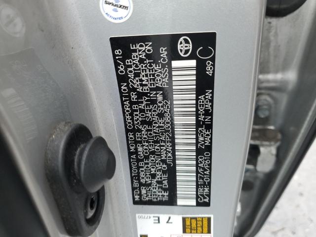 Photo 12 VIN: JTDKARFP2J3088452 - TOYOTA PRIUS PRIM 