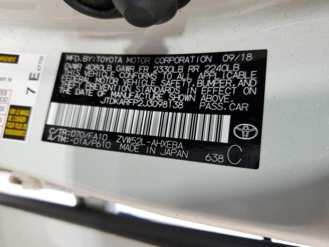 Photo 12 VIN: JTDKARFP2J3098138 - TOYOTA PRIUS 