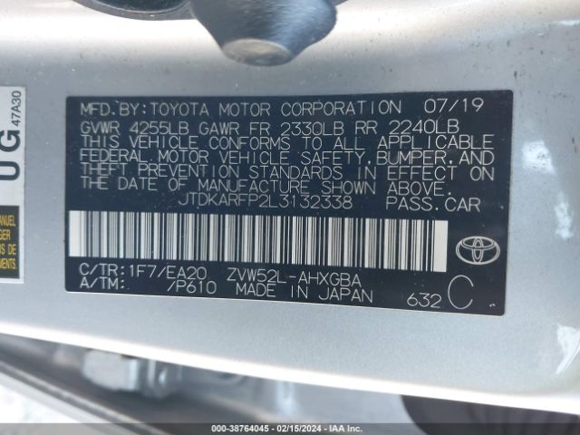 Photo 8 VIN: JTDKARFP2L3132338 - TOYOTA PRIUS PRIME 