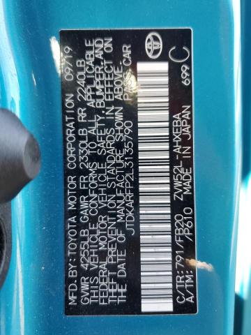 Photo 12 VIN: JTDKARFP2L3135790 - TOYOTA PRIUS PRIM 