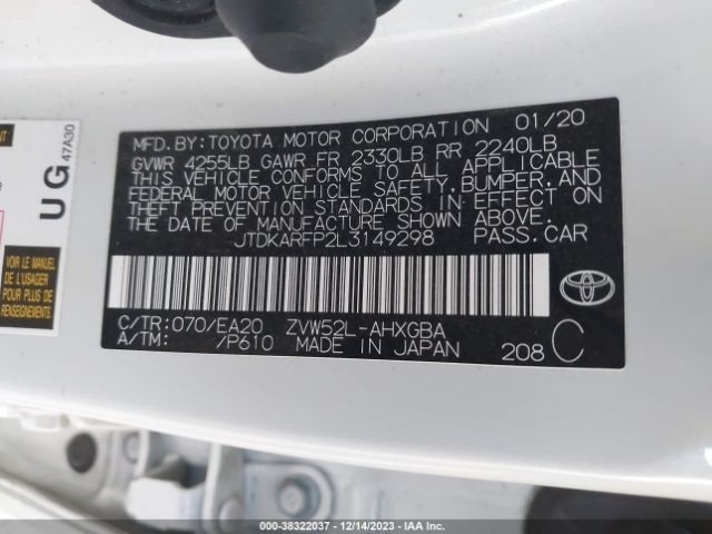 Photo 8 VIN: JTDKARFP2L3149298 - TOYOTA PRIUS PRIME 