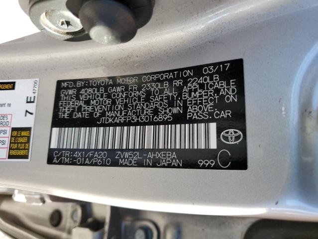 Photo 11 VIN: JTDKARFP3H3016895 - TOYOTA PRIUS PRIM 