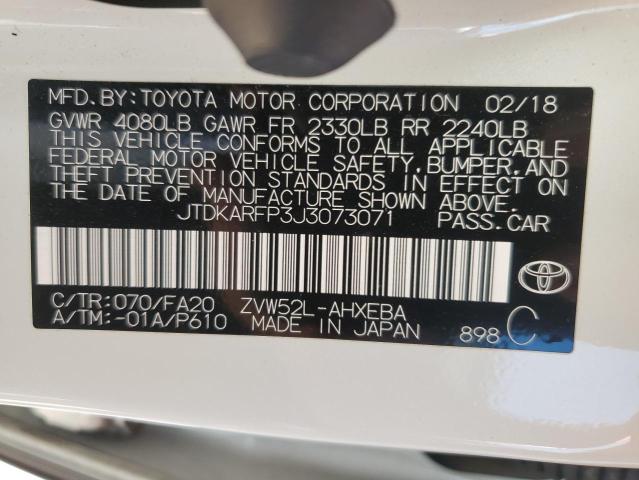 Photo 11 VIN: JTDKARFP3J3073071 - TOYOTA PRIUS PRIM 