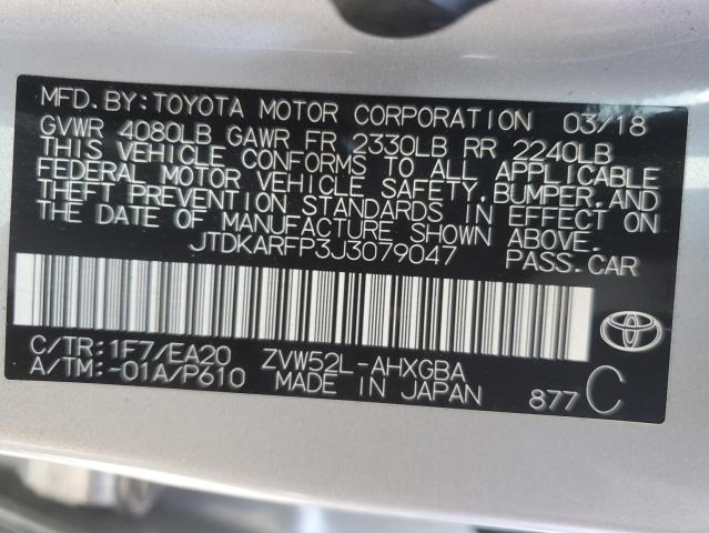 Photo 12 VIN: JTDKARFP3J3079047 - TOYOTA PRIUS PRIM 