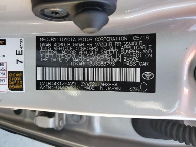 Photo 12 VIN: JTDKARFP3J3083793 - TOYOTA PRIUS 