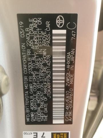 Photo 12 VIN: JTDKARFP3K3114378 - TOYOTA PRIUS PRIM 