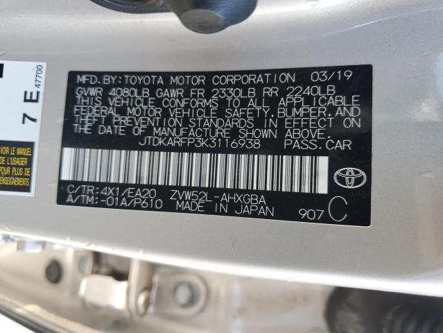 Photo 11 VIN: JTDKARFP3K3116938 - TOYOTA PRIUS PRIM 