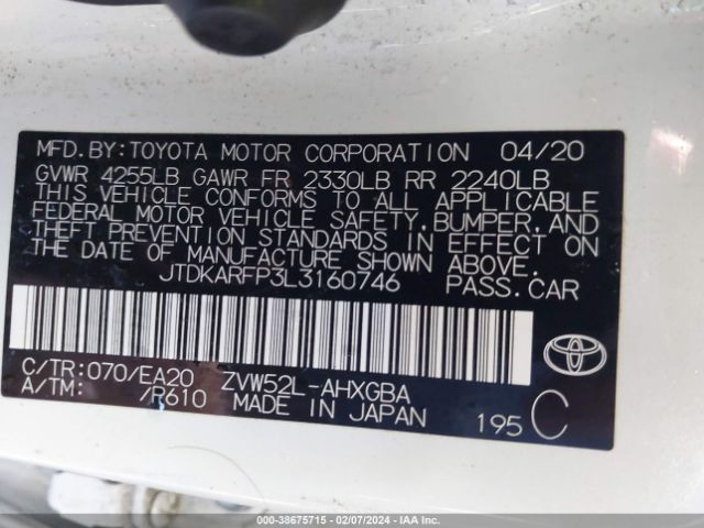 Photo 8 VIN: JTDKARFP3L3160746 - TOYOTA PRIUS PRIME 