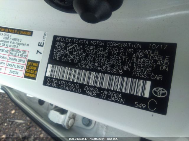 Photo 8 VIN: JTDKARFP4H3052806 - TOYOTA PRIUS PRIME 