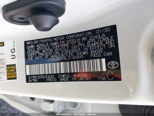 Photo 8 VIN: JTDKARFP4L3149495 - TOYOTA PRIUS PRIME 