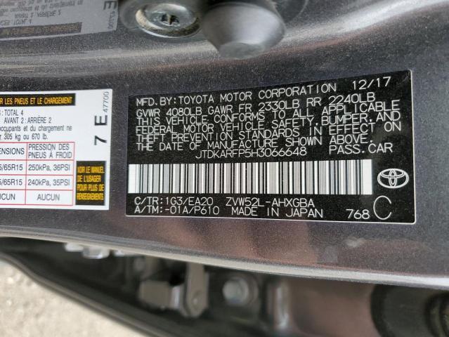 Photo 11 VIN: JTDKARFP5H3066648 - TOYOTA PRIUS 