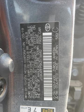 Photo 12 VIN: JTDKARFP5K3116682 - TOYOTA PRIUS PRIM 