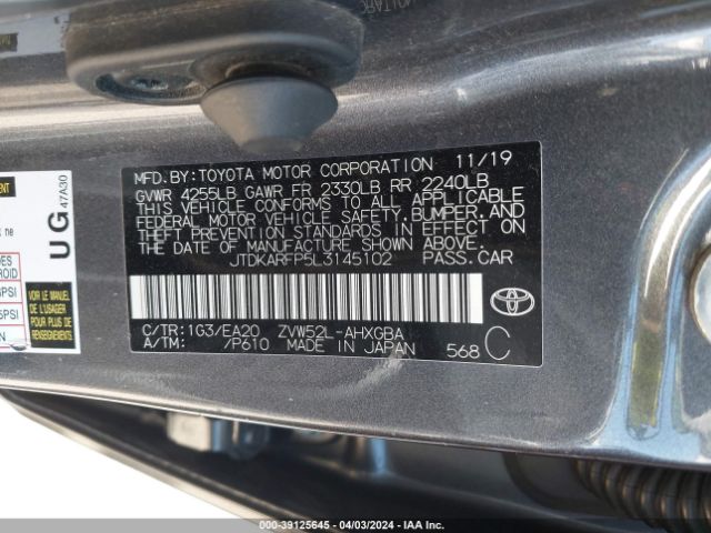 Photo 8 VIN: JTDKARFP5L3145102 - TOYOTA PRIUS PRIME 