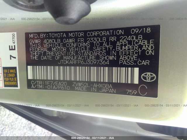 Photo 8 VIN: JTDKARFP6J3097364 - TOYOTA PRIUS PRIME 