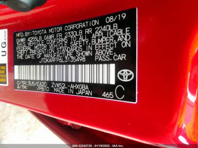 Photo 8 VIN: JTDKARFP6L3135498 - TOYOTA PRIUS PRIME 