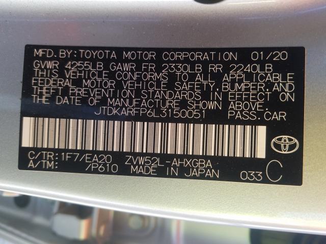 Photo 9 VIN: JTDKARFP6L3150051 - TOYOTA PRIUS PRIM 