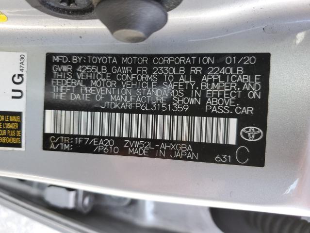 Photo 11 VIN: JTDKARFP6L3151359 - TOYOTA PRIUS PRIM 