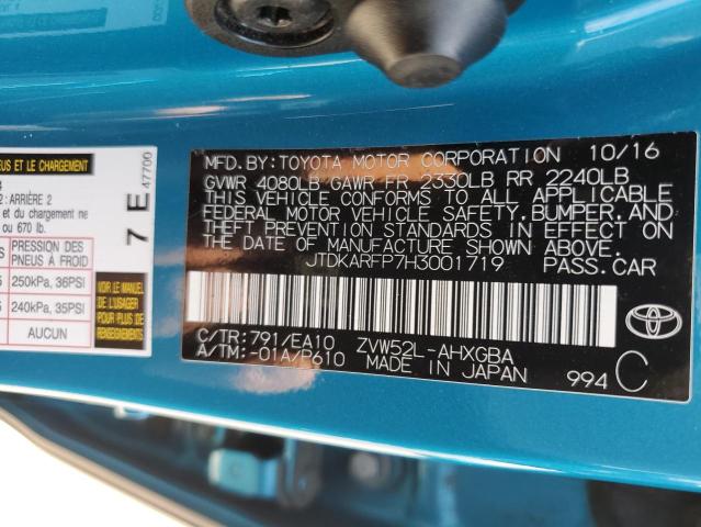 Photo 11 VIN: JTDKARFP7H3001719 - TOYOTA PRIUS PRIM 