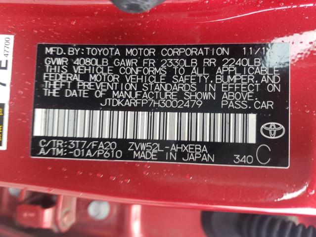 Photo 12 VIN: JTDKARFP7H3002479 - TOYOTA PRIUS 