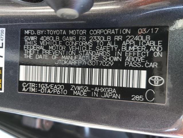 Photo 9 VIN: JTDKARFP7H3017029 - TOYOTA PRIUS PRIM 