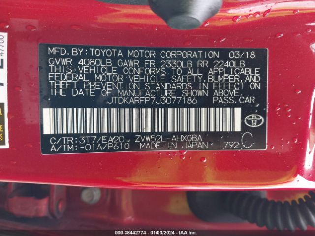 Photo 8 VIN: JTDKARFP7J3077186 - TOYOTA PRIUS PRIME 