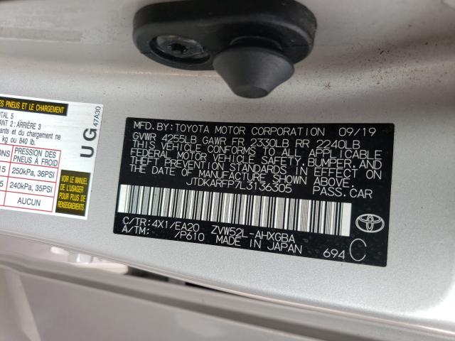 Photo 9 VIN: JTDKARFP7L3136305 - TOYOTA PRIUS 