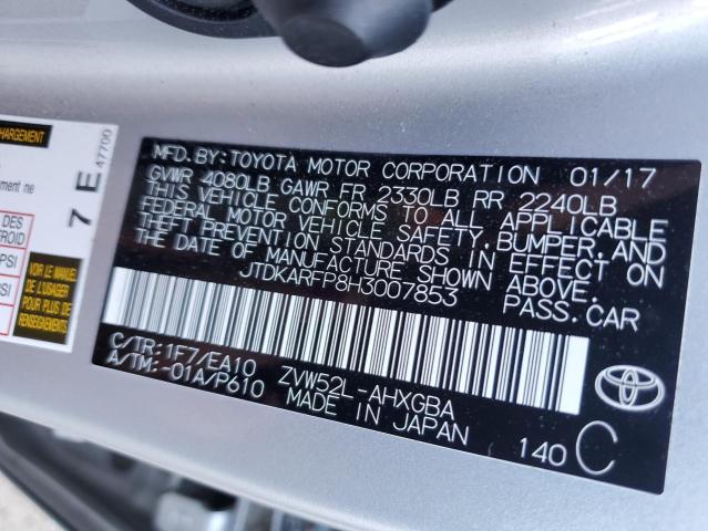 Photo 9 VIN: JTDKARFP8H3007853 - TOYOTA PRIUS PRIM 