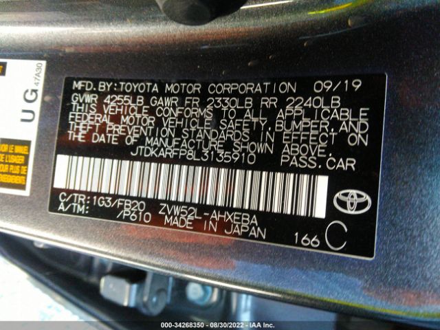 Photo 8 VIN: JTDKARFP8L3135910 - TOYOTA PRIUS PRIME 