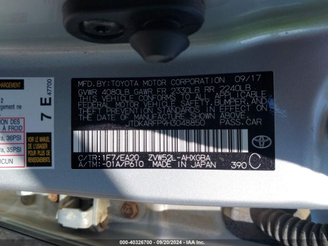 Photo 8 VIN: JTDKARFP9H3048850 - TOYOTA PRIUS PRIME 