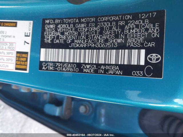 Photo 8 VIN: JTDKARFP9H3067513 - TOYOTA PRIUS PRIME 