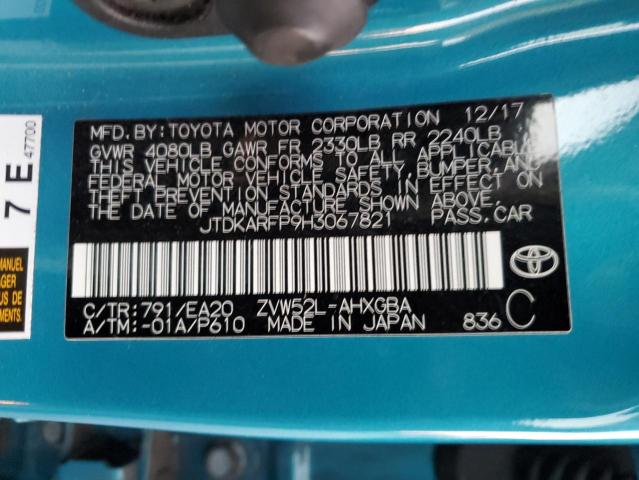 Photo 11 VIN: JTDKARFP9H3067821 - TOYOTA PRIUS 