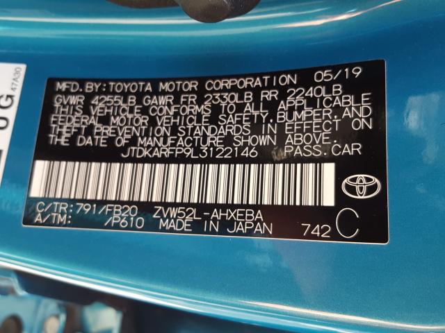 Photo 9 VIN: JTDKARFP9L3122146 - TOYOTA PRIUS PRIM 