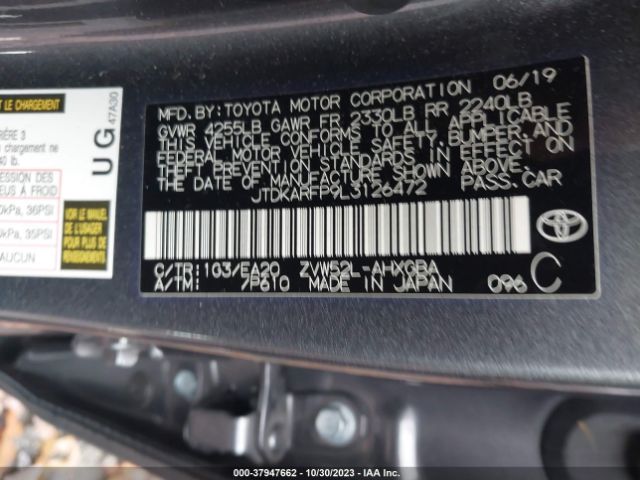 Photo 8 VIN: JTDKARFP9L3126472 - TOYOTA PRIUS PRIME 