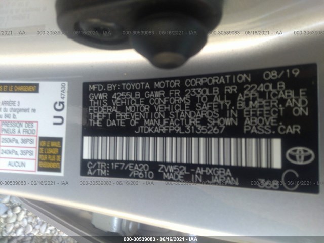 Photo 8 VIN: JTDKARFP9L3135267 - TOYOTA PRIUS PRIME 