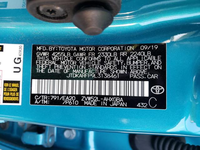 Photo 11 VIN: JTDKARFP9L3138461 - TOYOTA PRIUS 