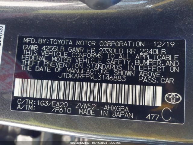 Photo 8 VIN: JTDKARFP9L3146883 - TOYOTA PRIUS PRIME 