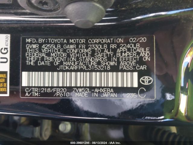 Photo 8 VIN: JTDKARFP9L3153218 - TOYOTA PRIUS PRIME 