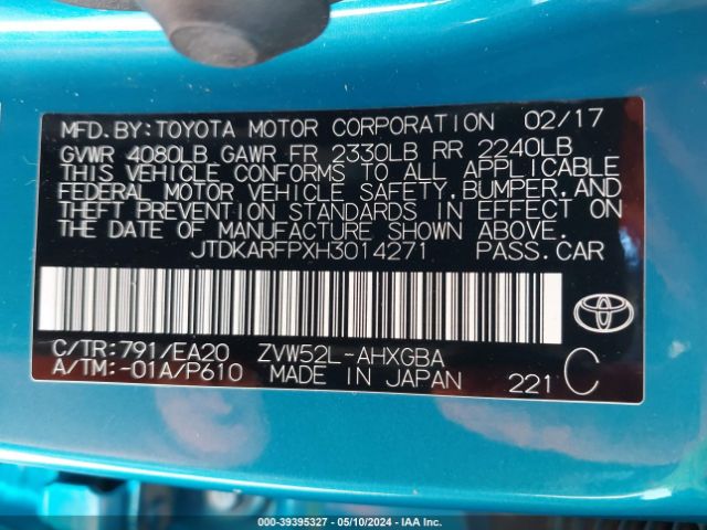 Photo 8 VIN: JTDKARFPXH3014271 - TOYOTA PRIUS PRIME 