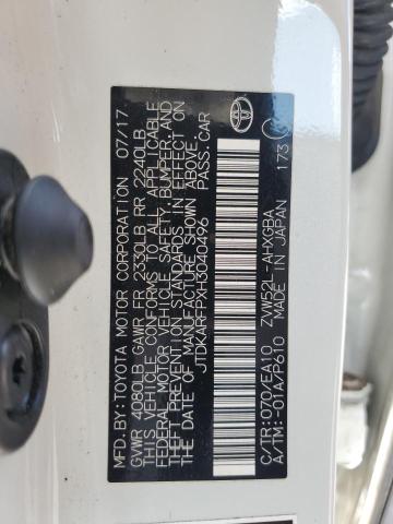 Photo 12 VIN: JTDKARFPXH3040496 - TOYOTA PRIUS PRIM 