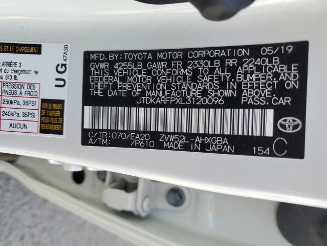 Photo 12 VIN: JTDKARFPXL3120096 - TOYOTA PRIUS PRIM 