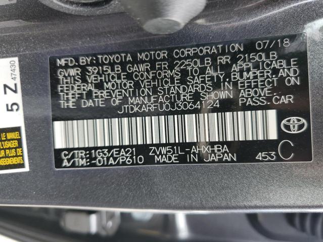 Photo 11 VIN: JTDKARFU0J3064124 - TOYOTA PRIUS 