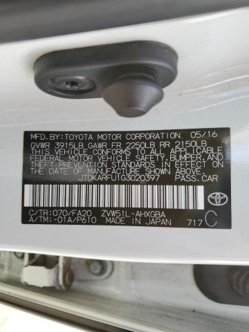 Photo 11 VIN: JTDKARFU1G3020397 - TOYOTA PRIUS 